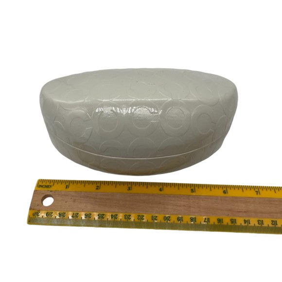 COACH Eyeglasses or Sunglasses Hard Clam Shell Case Embossed with C - Picture 5 of 16